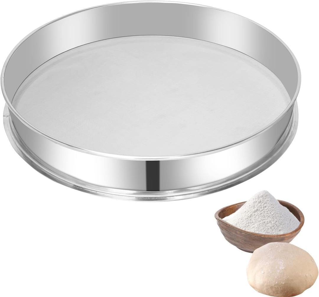 Sidasu Vibrating Sifter Mesh Screen Stainless Steel Vibrating Sieve Mesh Screen 10 Mesh for Dia 19.6" Automatic Powder Sifter Machine