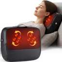KNQZE Shiatsu Back Massager for Pain Relief with Heat, Fathers Day Gift, Deep Tissue Massage Cushion, Dual-Side Heating & Lumbar Support, Portable Chair Massager for Neck, Shoulder, Gifts for Mom Dad