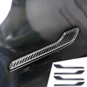 Exterior for Tesla Model 3 2017-2025 Model Y 2020-2025 Decor Accessories Door Handle Trim Sticker Cover Carbon Fiber Style