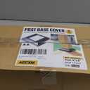 8Pack 5.5"x 5.5" Aluminum Deck Post Base Cover, Split Post Cover Skirts for Deck RailingsStairsPorches Black