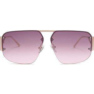 SOJOS Trendy Aviator Sunglasses Mens Womens Retro Metal Rimless Frame Shades Lentes De Sol Para Mujer SJ1192 (Purple)