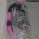 Snorkeling Gear for Adults, Dry-Top Snorkel Set Scuba Diving mask, 180Panoramic Wide View Professional Snorkeling Gear Breathing Freely Snorkel Mask (Purple+Blue)