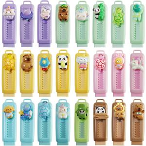 24 Pcs Cute Retractable Eraser for Pencils | Kawaii School Supplies Erasers| Back to Schools Essentials|Cute Erasers Supplies| Perfect Back to School Gifts