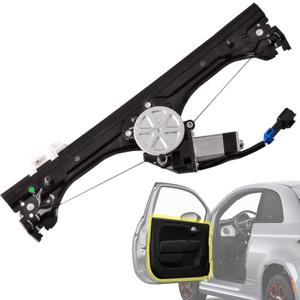 Front Left Driver Side Power Window Regulator with Motor Assembly Compatible for Fiat 500 1.4L 2012-2019, Replacement 751-648 68070267AC 68070267AD 68070267AE