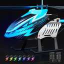 BUSSGO RC Helicopters Big Remote Control Helicopter for Kids Adults with 7+1 LED Light Modes, 30Mins Flight, Upgraded Altitude Hold, 3.5 Channel, Easy Remote Helicopter Toys for Beginners, 13*6.2*2.5 IN
