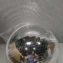 16 Inch Disco Ball Mirror Ball Hanging Ornament for Party Decoration DJ Club Stage Bar Wedding, Silver