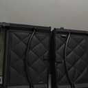 Sheenive Stadium Seats for Bleachers with Back Support, Bleacher Seats with Backs and Cushion Wide, Padded Portable Folding Comfort Stadium Chair with Shoulder Strap, Perfect for Sports Events (Black)