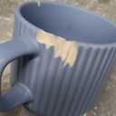 SHOWFULL Stackable Coffee Mugs Set of 4, 7 OZ Ceramics Espresso Cups for Latte Cappuccino Cocoa with Handle, Colorful