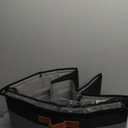 Shoe Organizer for Closet, Foldable Shoe Storage Bins with Clear Cover, Space Saving Shoes Holder with 4 Handles, Large Adjustable Shoe Box Storage Containers, Fits 12-24 Pairs, 1 Pack, Black