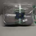 PHF 100% Cotton Waffle & Muslin Blanket King Size, Soft Breathable Luxury 400GSM Versatile Reversible Bedding for Bed, Great for Layering in Cold Weather, Home Decor Gift, 104" x 90", Frosted Grey