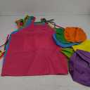 Kids Apron and Chef Hat Set - 6Pcs Colorful Adjustable Kitchen Toddler Apron for Girls Boys, Pretend Play Toy Cooking Gift for Kids Baking Painting Career Day Costume Kitchen Game Supplies