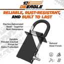 DEEAGLE 20,000 lbs Heavy Duty D Rings for Trailers, Stake Pocket D Ring with Anti-Loss Bolt, 4 Adjustable Holes, 4 Pack