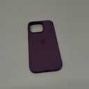 Apple iPhone 16 Pro Silicone Case with MagSafe and Camera Control: Lightweight Phone Case, Wireless Charging Compatible, Smooth Matte Finish; Plum