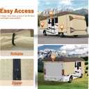 Umbrauto Class A RV Cover 31' ~ 34' – Upgraded Heavy-Duty 9-Layers Top Class A Motorhome Cover, Windproof & Breathable Toy Hauler Travel Trailer Covers Includes 3 Extra Straps & Gutter Covers