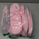 Twistover 12 Pairs Kids Disposable Slippers for Guests Closed Toe Non Slip Spa Slippers Bulk Soft House Slippers Winter Warm Flip Flops for Boys Girls Travel Hotel Party Indoor Outdoor (Pink)