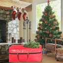 Christmas Tree Bag 4FT/5FT Small Christmas Tree Storage Bag Waterproof Tearproof with 4 Handles Easy to Transport/Organize Red