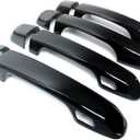 Door Handle Covers Trim Compatible with Toyota 4Runner 4WD N280 Prado J150 2010-2022 2017 2018 2019 2020 2021 Car Styling Accessories Exterior Door Handles with Smart Key Holes Glossy Black 8PCS ABS