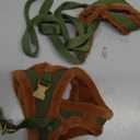 Beirui Small Dog Harness and Leash Set, Soft Warm Puppy Harness Small Size Dog, Adjustable No Pull Dog Harness for Small Dogs,Easy Walk Dog Harness Small Sized Dog in Winter(Green,Chest 15-17")