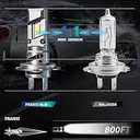 FRANXI H1 Bulbs, Super Bright Fog Light Bulbs, 6000k Cool White, 1:1 Mini Size Design, Plug and Play, Pack of 2