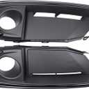 ApplianPar 2Pcs Front Left Driver and Right Passenger Side Bumper Fog Light Cover Bezel for Civic 2019-2021