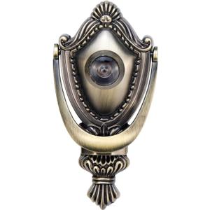 Woogim 1PCS Bronze Door Knocker Zinc Alloy Vintage Door Knocker Door and Gate Knocker Handle Pull