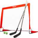 GoSports Street Hockey - Choose Between Street Hockey Goal Set with Sticks, Street Hockey Balls (6 Pack) or Street Hockey Sticks (2 Pack)