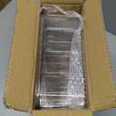 Tea Bags Organizer with Lids - Acrylic Tea Packet Organizer for Countertop Pantry, Stackable Clear Storage Box - Large