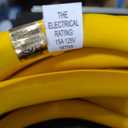 DEWENWILS 15ft 12/3 Gauge Indoor/Outdoor Extension Cord with LED Lighted End, SJTW 15 Amp/125V/1875W Yellow Outer Jacket Contractor Grade Heavy Duty Power Cable with Grounded Plug-HNCY15A