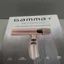 GAMMA+ Hybrid Professional Hair Dryer Lightweight, Ionic Technology, Low Noise with 2 Nozzles and Diffuser (Rose Gold)