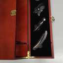 Cherry Wood Wine Bottle Holder with Wine Tool Kit