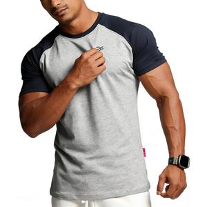 Casual Short Sleeve Crew Neck Classic Wicking Breathable Fitness Muscle Athletic T Shirts Men (Gray, XXXL)
