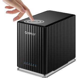 ORICO 5 Bay USB 3.1 Hard Drive Enclosure - Plug and Play DAS Enclosure with 12V/10A Power Adapter, Maximum 5*22TB Storage for Home Data Management - 9758C3