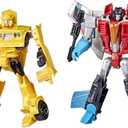 Transformers Toys Heroes and Villains Bumblebee and Starscream 2-Pack Action Figures - for Kids Ages 6 and Up, 7-inch 