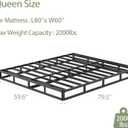 Box Spring for Queen Size Bed 7 Inch High Profile Box Spring Metal with Fabric Cover Strong Mattress Foundation,Anti-Noise & Easy Install (7 Inch-Queen)