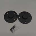 Speaker Mount Adapter with M20 Threading,4.13"x1",Metal Speaker Stand Top Hat with M20 Threading, 105X25mm (2 Packs Black)