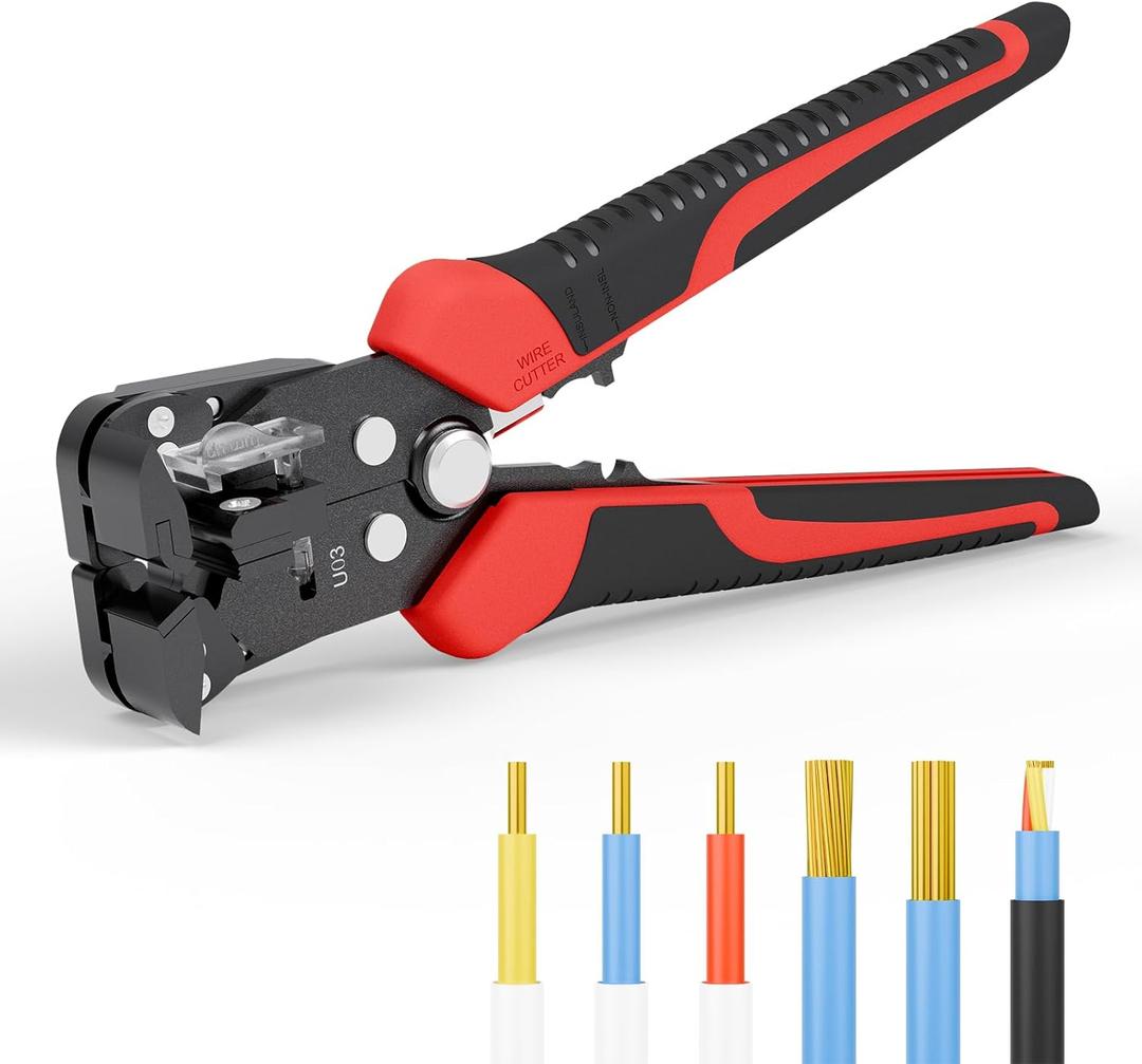 Self Adjusting Wire Stripper, ULEEY 3 in 1 Automatic Wire Stripper/Cutter/Crimping Tool for 9-20 AWG Cables