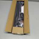 Curtain Rods for Windows 48 to 84-92 inch, 5/8" Matte Black Curtain Rod, Stainless Steel Small Curtain Rods for Bedroom, Living Room,Kitchen,Farmhouse, Outdoor Curtain rod Black