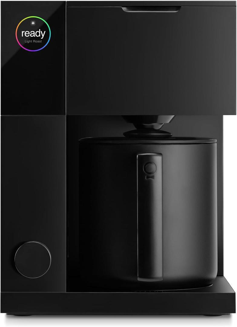 Fellow Aiden Precision Coffee Maker 10-Cup Thermal Carafe, Programmable Drip Coffee Machine, Single Serve & Batch Brew, Adjustable Brew Strength, Removable Water Tank, Matte Black