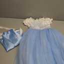 MYZLS Cinderella Princess Dress Girls Fancy Party Costume Christmas Cosplay Dress Up Outfit for 3-8 Years (Blue)
