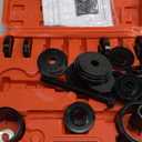 Wheel Bearing Press Kit for Front Wheel Drive Bearing Removal & Installation, 24pc Wheel Bearing Removal Tool Set with Sliding Screws Universal Bushings Sleeves Storage Case
