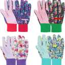JUMPHIGH Garden Gloves for Women, Floral Gardening Gloves Ladies Soft Breathable Yard Work Glove Light Working Gloves