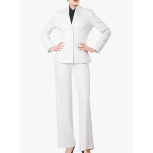 Marycrafts Women's Business Outfit Blazer Wide Leg Pant Suits Set for Work Size 6