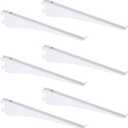 Oedema 6 Pcs Shelf Bracket 8 Inch Heavy Duty Adjustable Wire Locking Shelf End Bracket for Closet, Kitchen, Store Shelving, White