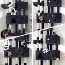 Globlazer Extra Large Cat Tower, 81-inch Tall Cat Tree for Big Cats 20 lbs, XXL Heavy Duty Cat Scratching Tower for Indoor Adult Cats with 3 Cat Condos, 8 Scratching Posts, F81, Dark Grey