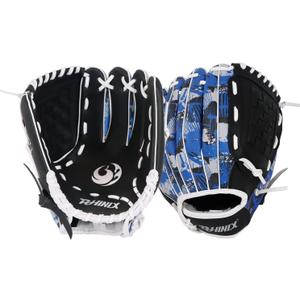 PHINIX Youth/Adult Synthetic Leather Baseball Glove Series Gloves Infield Mitts (Camouflage Navy, 10")