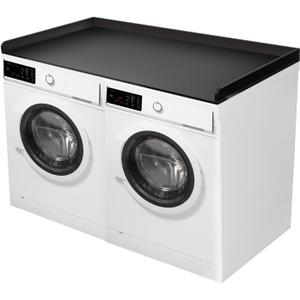 Washer Dryer Countertop, Laundry Countertop,27.5" W x 54" L Washer Dryer Shelf, Melamine Table Top for Washer and Dryer, Washer Dryer Work Surface (Black)