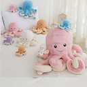 Cute Cartoon Octopus Plush Doll Toys Gift Sea Stuffed Toys for Kids and Lovers Home Decor (Purple, 15.7-Inch)