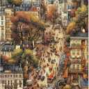 ELX 1000 Piece Jigsaw Puzzle for Adults,The Ancient Street Unique Difficult and Challenge Large Puzzle Game, Room Wall Decor (27.6 in X 19.7 in)
