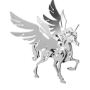 3D Metal Model Kits, Mechanical Small Unicorn 3D Metal Puzzle,Steel Divine Beast Series DIY Animal Brain Teasers Simple 3D Puzzles Home Decor Art Craft Gifts Toys for Adult