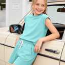 Girls 2 Piece Summer Outfits Lounge Shorts Sets for Girls 5-14 Y